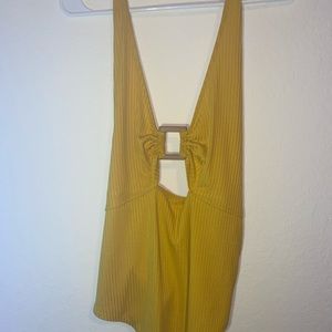 Halter backless body suit
